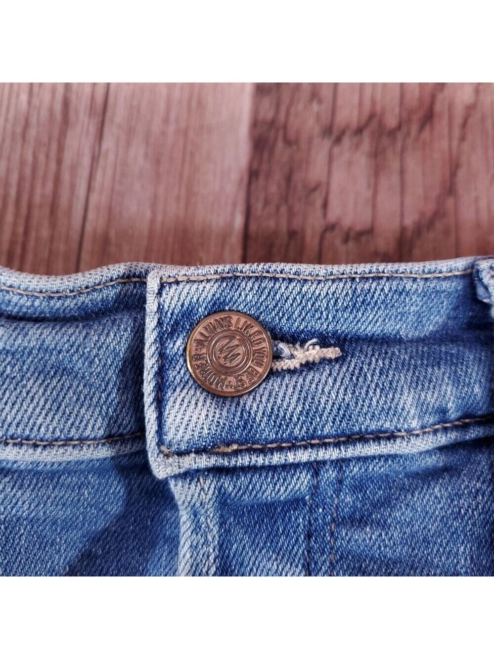 Mother Womens Size 27 The Tomcat Play Like A Pirate Straight Leg Jean Distressed - Picture 6 of 16